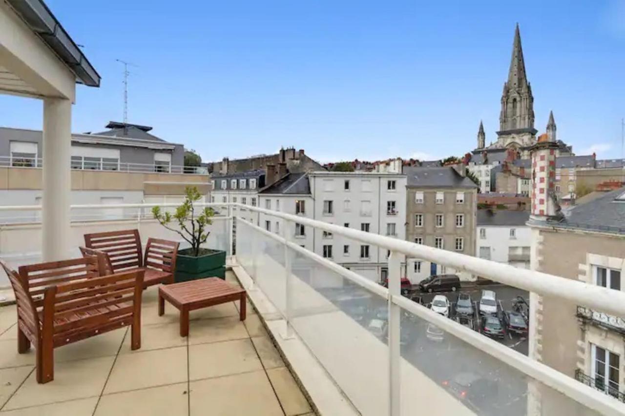 Bright Apartment With Large Terrace Нант Экстерьер фото